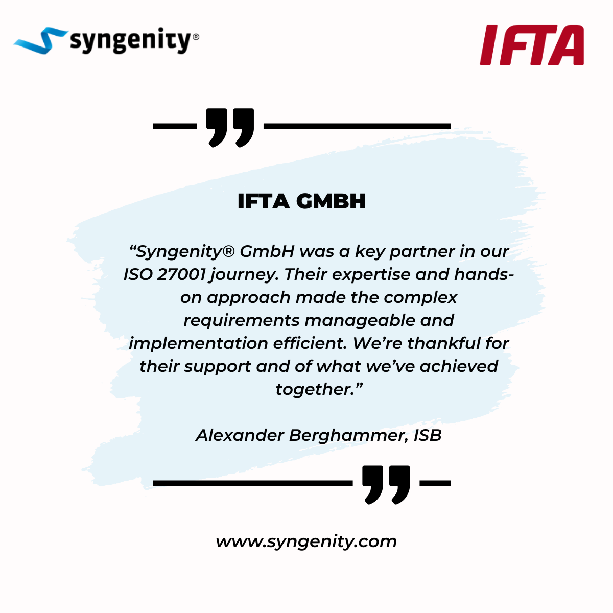 IFTA GmbH receives ISO 27001 certification